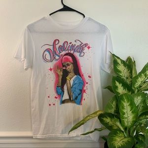 Aaliyah airbrush tee
